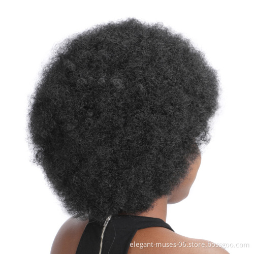 AODALE 3 Inch Ladies Synthetic Wigs Heat Resistant wigs for black women kinky curly short